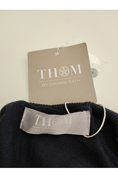 THOM By Thomas Rath Černý dámský rolák s dlouhým rukávem a knoflíky Vel. DE 46 | THOM By Thomas Rath | obrázek 5