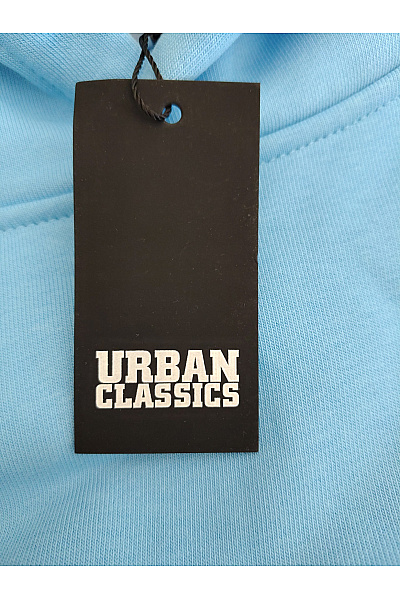 URBAN CLASSICS Pánská modrá bavlněná mikina s kapucí a klokaní kapsou Velikost EU Xl | URBAN CLASSICS | obrázek 7
