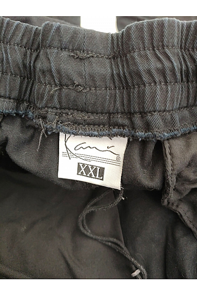 Kani Černé bavlněné cargo kalhoty s kapsami na stehnech Velikost XXL | Kani | obrázek 6