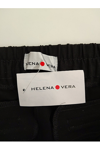 HELENA VERA Černé elegantní společenské kalhoty s puky Vel. DE 40 | HELENA VERA | obrázek 4