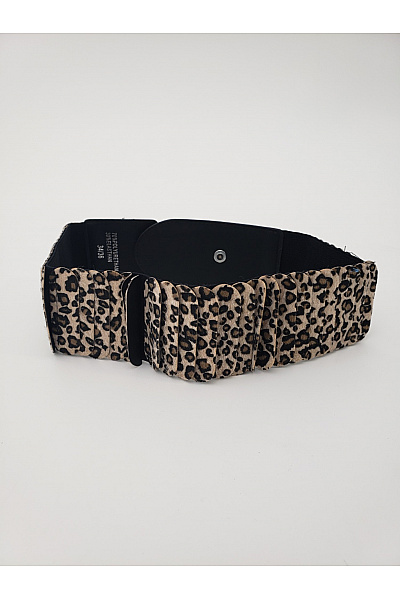 Dámský široký elastický pásek s leopardím vzorem | Unimoda | obrázek 3
