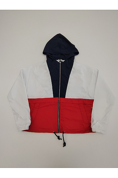 URBAN CLASSICS Barevná sportovní větrová bunda s kapucí se zipem Velikost S | URBAN CLASSICS | obrázek 2
