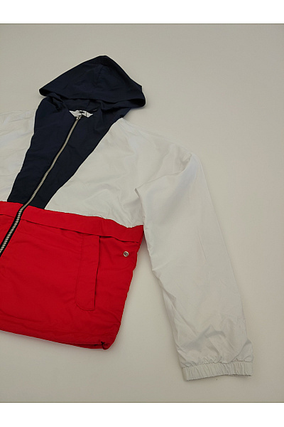 URBAN CLASSICS Barevná sportovní větrová bunda s kapucí se zipem Velikost S | URBAN CLASSICS | obrázek 3