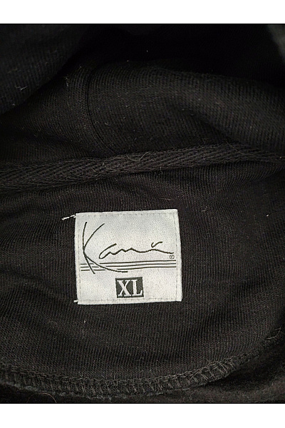 Kani Dámská černá bavlněná mikina s kapucí a klokaní kapsou Velikost US XL | Kani | obrázek 6