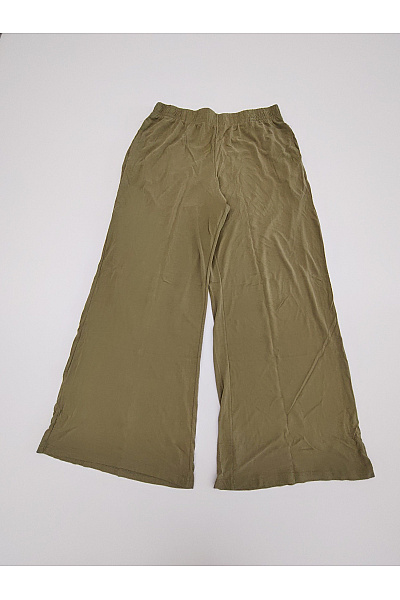 URBAN CLASSICS Dámské khaki široké letní kalhoty z modalu Vel. XL | URBAN CLASSICS | obrázek 3