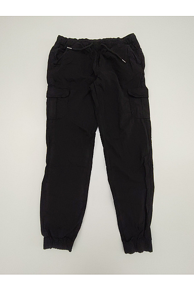 URBAN CLASSICS Dámské černé bavlněné cargo kalhoty jogger s kapsami na stehnech Vel. XL | URBAN CLASSICS | obrázek 2