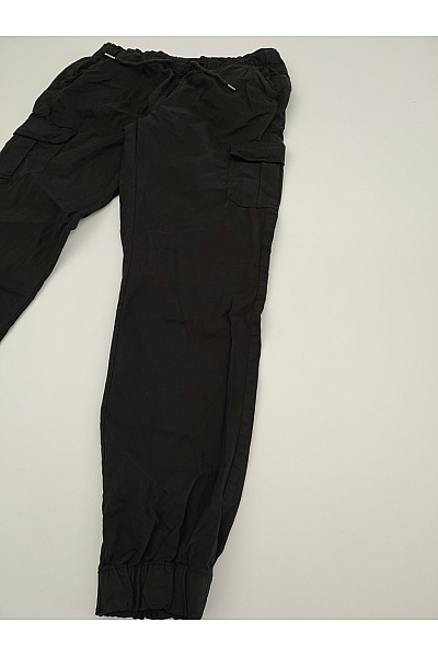 URBAN CLASSICS Dámské černé bavlněné cargo kalhoty jogger s kapsami na stehnech Vel. XL | URBAN CLASSICS | obrázek 3