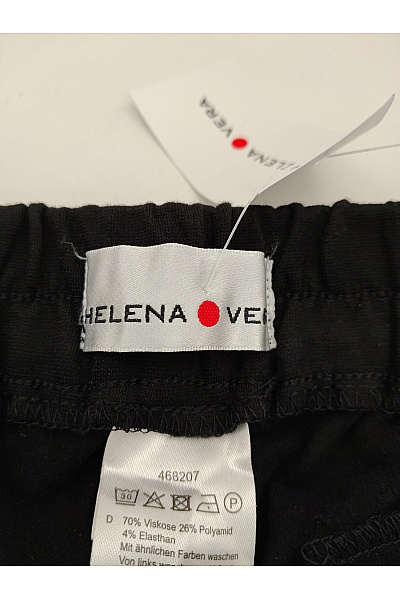HELENA VERA Černé elegantní široké kalhoty s vysokým pasem Vel. DE 22 | HELENA VERA | obrázek 6