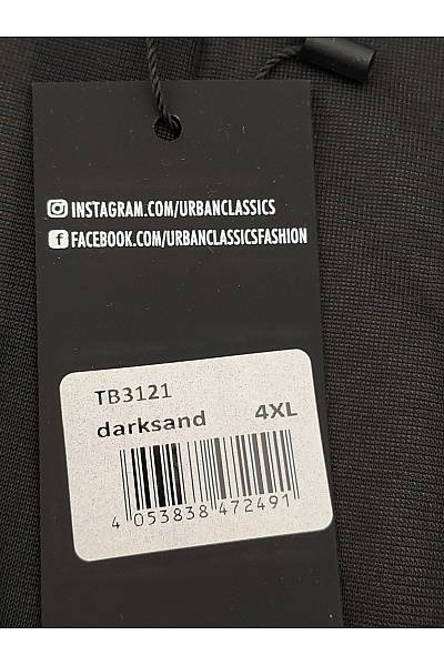 URBAN CLASSICS Béžová pánská mikina s kapucí na zip oversize chlupatá Velikost 4XL | URBAN CLASSICS | obrázek 7