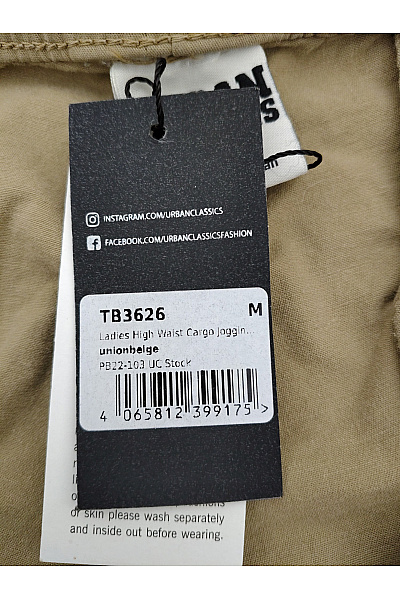 URBAN CLASSICS Bavlněné khaki cargo jogger kalhoty s kapsami Velikost M | URBAN CLASSICS | obrázek 4