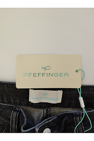 PFEFFINGER Dámské bavlněné džíny s vysokým pasem černé Velikost DE 40 | PFEFFINGER | obrázek 12