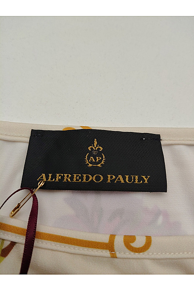 Alfredo Pauly Béžové dámské tričko s dlouhým rukávem a květinovým vzorem Velikost DE 42 | Alfredo Pauly | obrázek 9