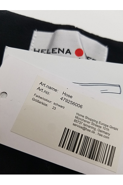HELENA VERA Dámské černé elegantní společenské kalhoty rovné Vel. DE 23 | HELENA VERA | obrázek 6
