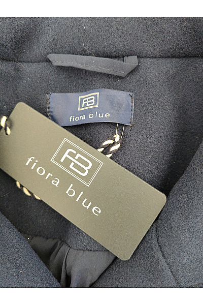 fiora blue Modrý dvouřadý námořnický kabát elegantní Velikost DE 40 | fiora blue | obrázek 7