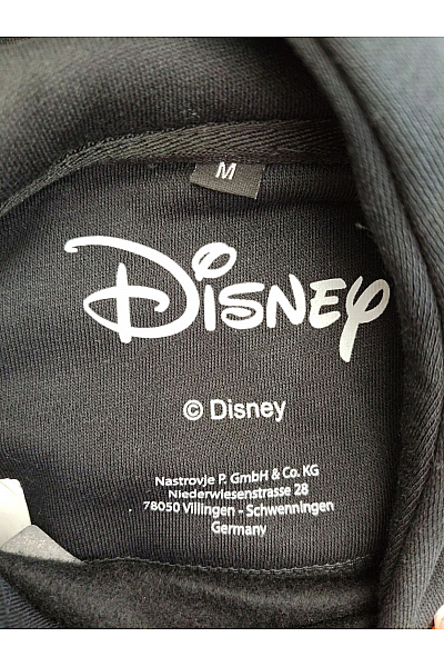 DISNEY Dámská černá bavlněná mikina s kapucí a potiskem víly Velikost EU M | DISNEY | obrázek 6