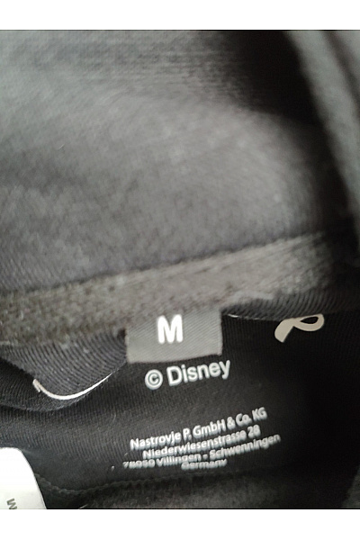 DISNEY Dámská černá bavlněná mikina s kapucí a potiskem víly Velikost EU M | DISNEY | obrázek 7