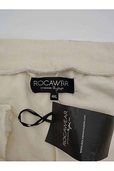 ROCAWEAR Bavlněné tepláky jogger béžové Velikost 4XL | ROCAWEAR | obrázek 4