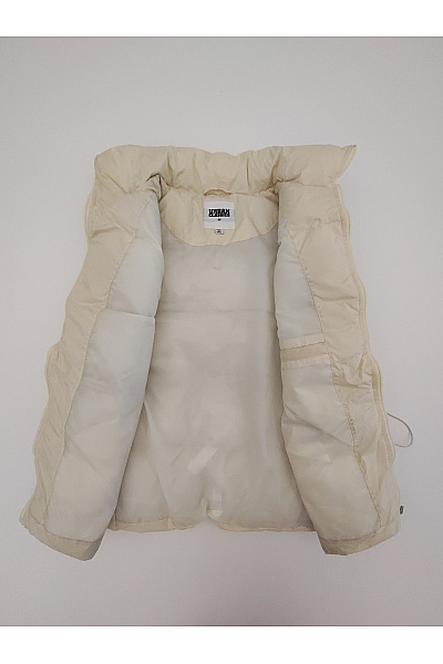 URBAN CLASSICS Béžová prošívaná zateplená vesta bez rukávů se zapínáním Velikost M | URBAN CLASSICS | obrázek 6