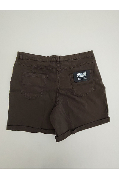 URBAN CLASSICS Hnědé bavlněné džínové kraťasy s kapsami Vel. XXL | URBAN CLASSICS | obrázek 4