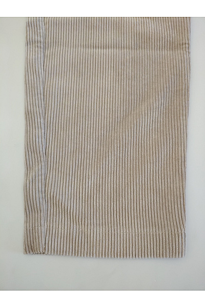 fiora blue Béžové pruhované manšestrové kalhoty s kapsami a gumou v pase Vel. DE 40 | fiora blue | obrázek 2