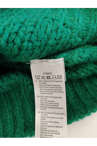 curvy me Dámský zelený hrubě pletený oversized pulovr Vel. DE 42 | curvy me | obrázek 7