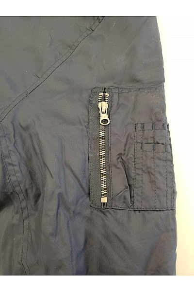 URBAN CLASSICS Pánská modrá bomber bunda se zipem Vel. XL | URBAN CLASSICS | obrázek 3