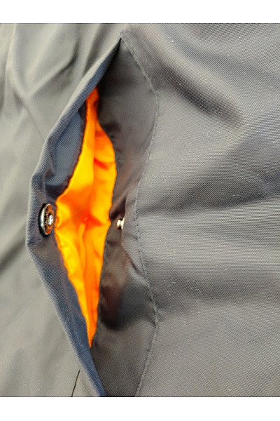 URBAN CLASSICS Pánská modrá bomber bunda se zipem Vel. XL | URBAN CLASSICS | obrázek 4