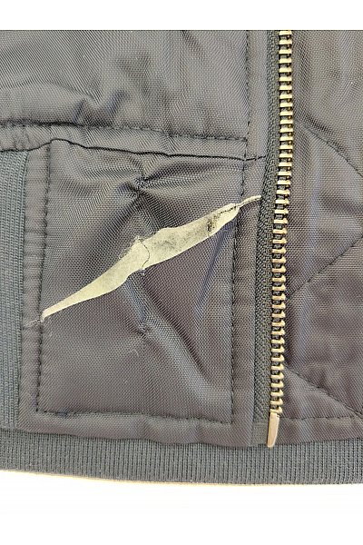 URBAN CLASSICS Pánská modrá bomber bunda se zipem Vel. XL | URBAN CLASSICS | obrázek 11