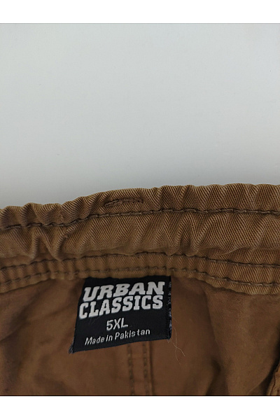 URBAN CLASSICS Hnědé bavlněné cargo jogger kalhoty s kapsami Velikost 5XL | URBAN CLASSICS | obrázek 5