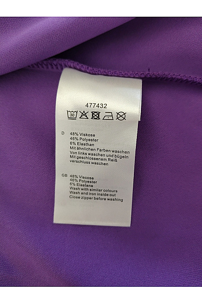 Jana Ina Fialová dámská mikina na zip se stojáčkem Vel. EU 34 | Jana Ina | obrázek 11