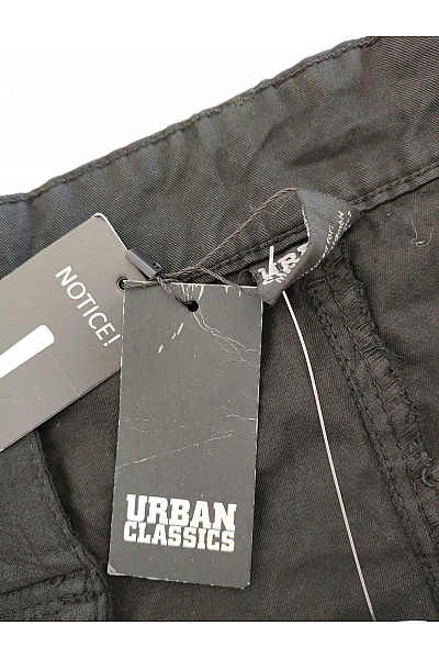 URBAN CLASSICS Pánské černé bavlněné cargo kalhoty s kapsami Velikost EU 40 | URBAN CLASSICS | obrázek 7