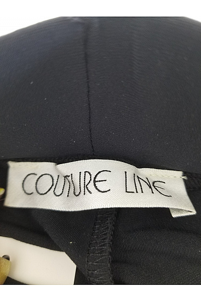 COUTURE LINE Černé široké Palazzo kraťasy s vysokým pasem a kapsami Velikost DE 36 | COUTURE LINE | obrázek 4