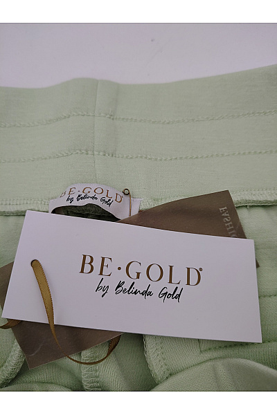 Belinda Gold Dámské khaki tepláky s kapsami a pružným pasem Vel. DE 38 | Belinda Gold | obrázek 5