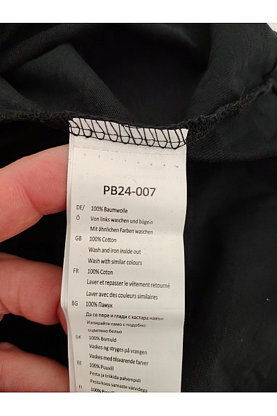 Černé bavlněné tričko s krátkým rukávem a výšivkou srdce Vel. 4XL | Unimoda | obrázek 4