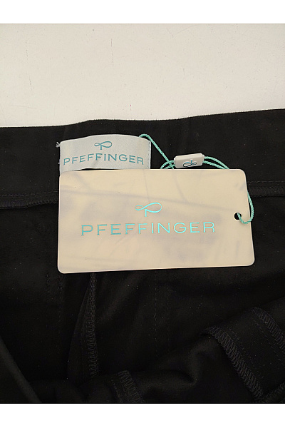 PFEFFINGER Černé elegantní rovné kalhoty s puky Vel. DE 21 | PFEFFINGER | obrázek 5