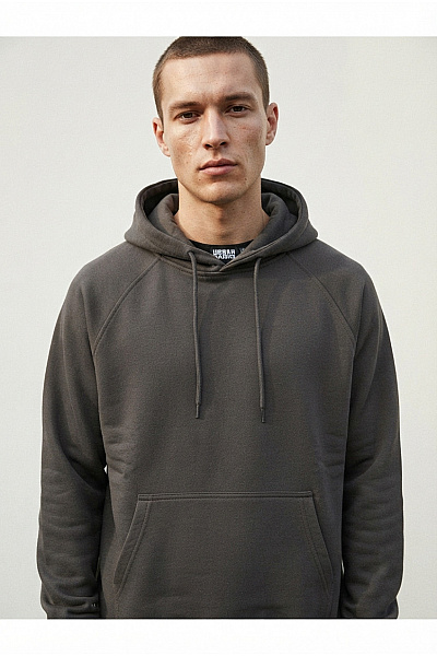 URBAN CLASSICS Pánská Bavlněná Oversized Mikina S Kapucí A Klokaní Kapsou Velikost L