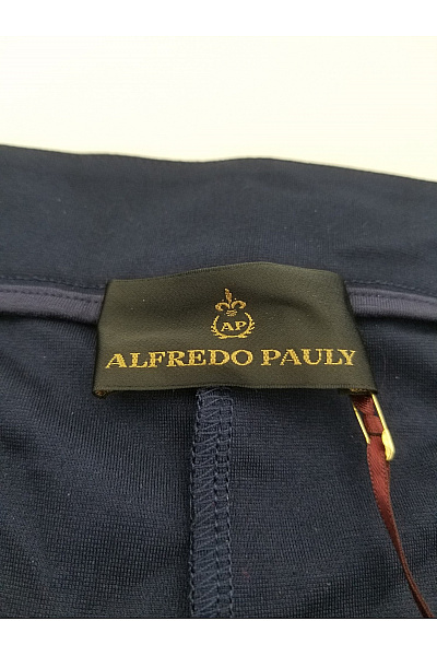 Alfredo Pauly Modré elegantní společenské kalhoty s puky Velikost DE 48 | Alfredo Pauly | obrázek 5