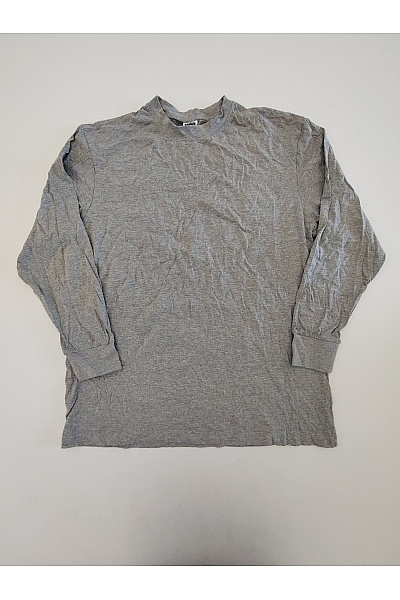 URBAN CLASSICS Pánské šedé Bavlněné Tričko S Dlouhým Rukávem Basic Velikost XL