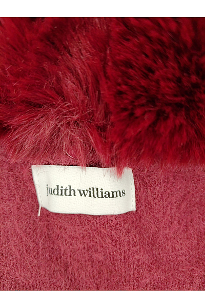 Judith Williams Červený plyšový kabát s kožešinovým límcem Vel. IT 44 | Judith Williams | obrázek 6