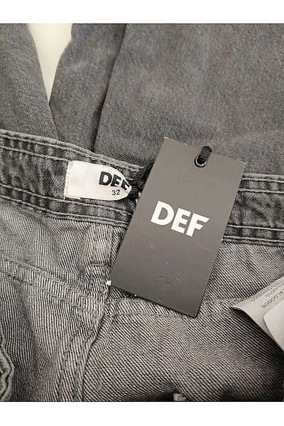 def Dámské šedé bavlněné džíny mom fit Velikost 32 | def | obrázek 4