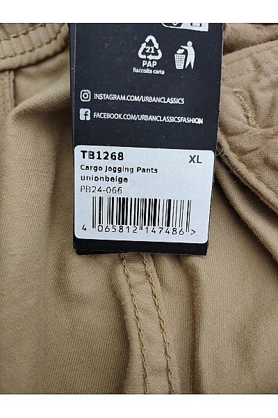 URBAN CLASSICS Pánské khaki cargo jogger kalhoty s kapsami Vel. XL | URBAN CLASSICS | obrázek 8