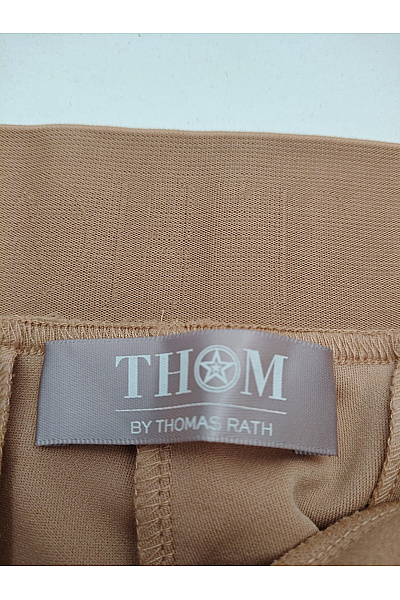 THOM By Thomas Rath Béžové široké společenské kalhoty s puky Vel. EU 44 | THOM By Thomas Rath | obrázek 5