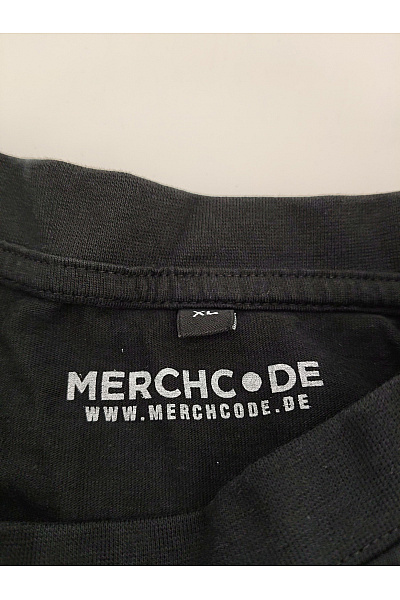 MERCHCODE Černé bavlněné tričko s krátkým rukávem a výšivkou srdce Vel. XL | MERCHCODE | obrázek 3