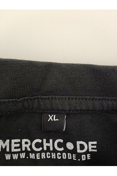 MERCHCODE Černé bavlněné tričko s krátkým rukávem a výšivkou srdce Vel. XL | MERCHCODE | obrázek 4