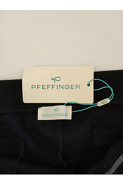PFEFFINGER Černé široké kalhoty s kapsami a pružným pasem Velikost DE 46 | PFEFFINGER | obrázek 9