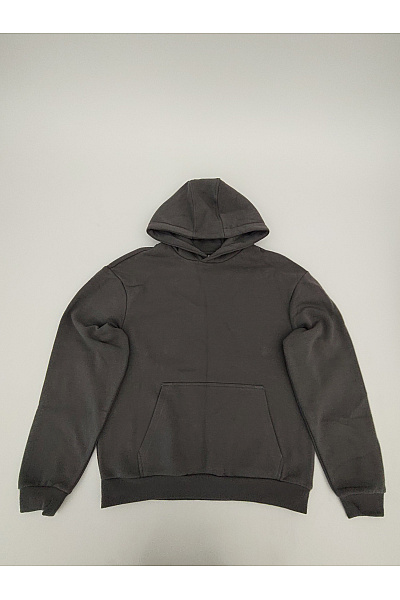 URBAN CLASSICS Pánská Bavlněná Mikina S Kapucí A Kapsou šedá Basic Vel. M