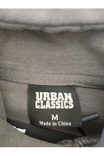 URBAN CLASSICS Pánská bavlněná mikina s kapucí a kapsou šedá basic Vel. M | URBAN CLASSICS | obrázek 4