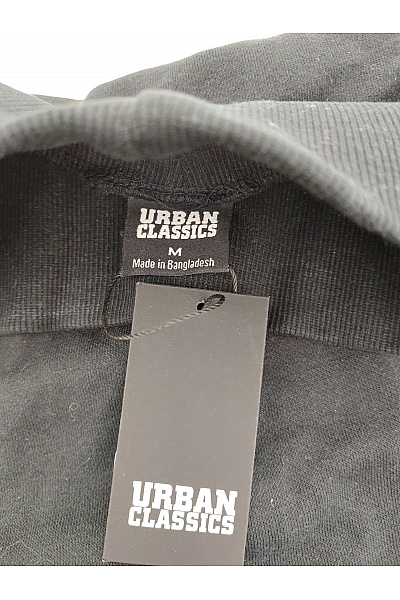 URBAN CLASSICS Pánská černá bavlněná mikina se stojáčkem bez potisku Velikost M | URBAN CLASSICS | obrázek 5