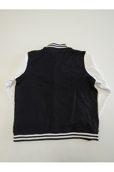URBAN CLASSICS Černobílá baseballová bomber bunda Vel. 3XL | URBAN CLASSICS | obrázek 3