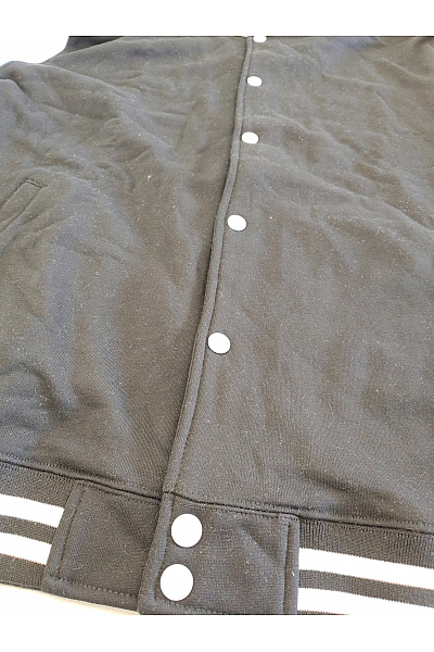 URBAN CLASSICS Černobílá baseballová bomber bunda Vel. 3XL | URBAN CLASSICS | obrázek 4